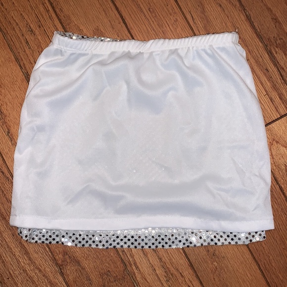 Multi-wear handmade sequins tube top/micro mini skirt - Picture 5 of 5